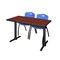 Cain Rectangle Tables > Training Tables > Cain Training Table & Chair Sets, 48 W, 24 L, 29 H, Cherry MTRCT4824CH47BE - alternate 1